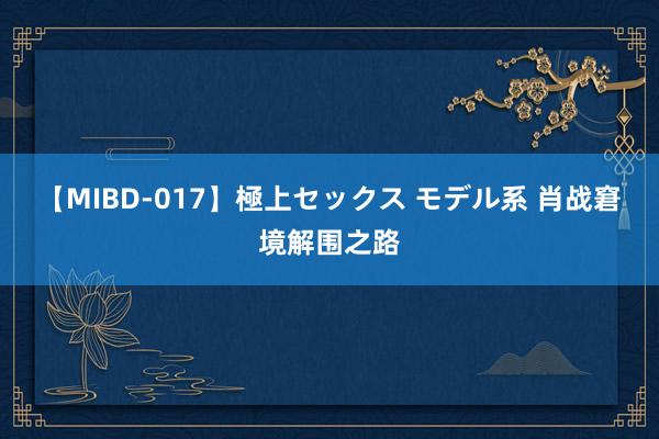 【MIBD-017】極上セックス モデル系 肖战窘境解围之路