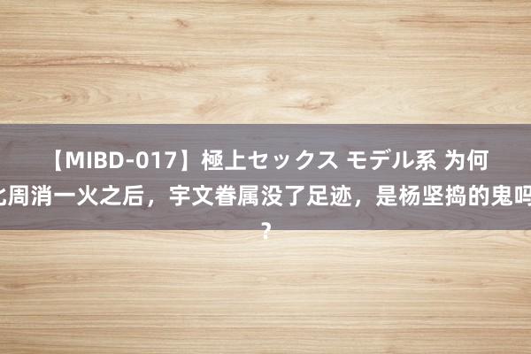 【MIBD-017】極上セックス モデル系 为何北周消一火之后，宇文眷属没了足迹，是杨坚捣的鬼吗？