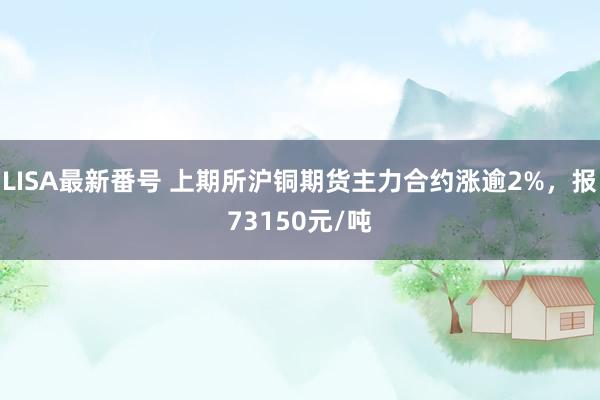 LISA最新番号 上期所沪铜期货主力合约涨逾2%，报73150元/吨